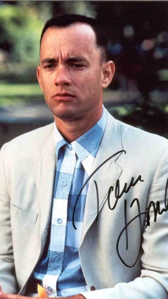 Forrest Gump Portrait Tom Hanks Mobile Wallpaper
