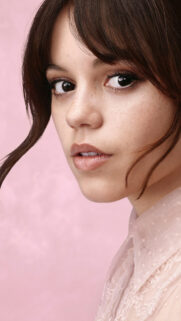 Stunning Portrait of Jenna Ortega Close-up Mobile Wallpaper