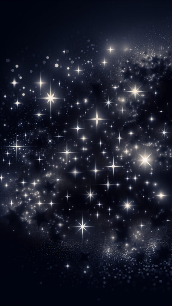 Celestial Starry Night Cosmic Energy and Manifestation Wallpaper