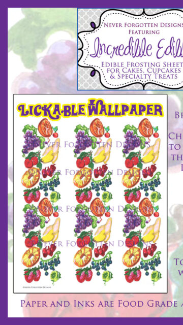 Willy Wonka Lickable Wallpaper Edible Frosting Sheet Mobile Wallpaper