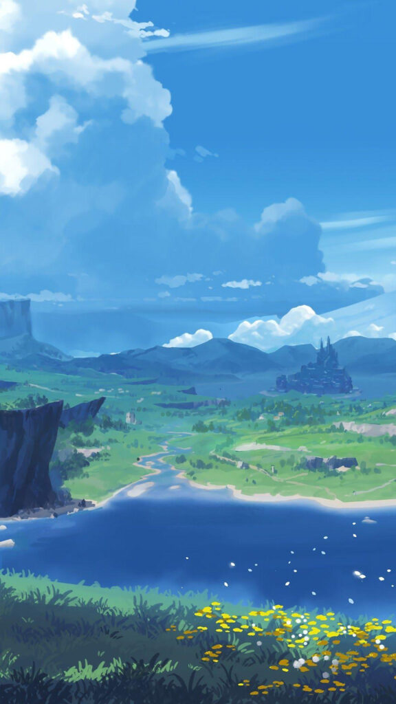 Fantasy Valley Landscape Mobile Wallpaper