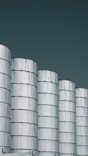 Minimalist Industrial Silo Architectural Mobile Wallpaper