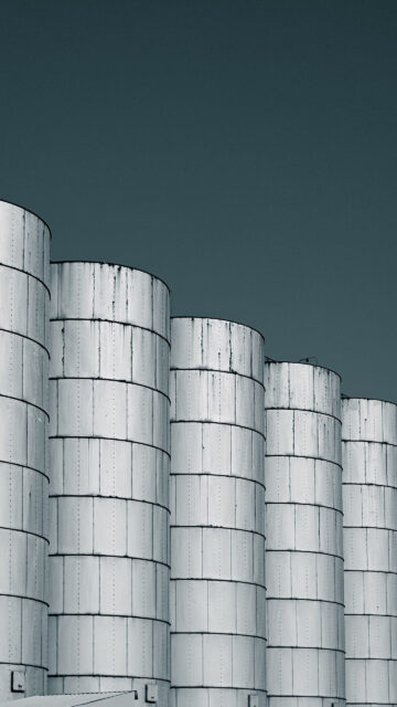 Minimalist Industrial Silo Architectural Mobile Wallpaper
