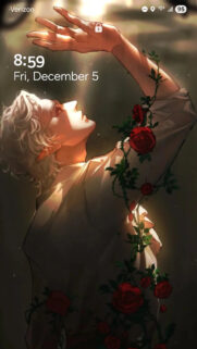 Elegant Fantasy Elf Rose Art Mobile Wallpaper