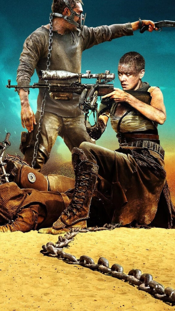 Action Movie Duo Cinematic Mobile Wallpaper