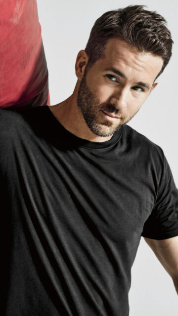 Ryan Reynolds Portrait Professional Studio Mobile Wallpaper