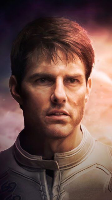 Sci-Fi Soldier Tom Cruise Cinematic Portrait Mobile Wallpaper