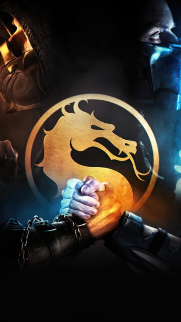 Mortal Kombat Sub-Zero and Scorpion Epic Phone Wallpaper