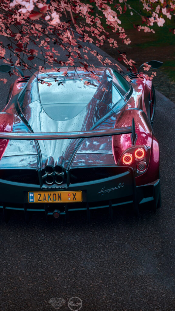 Pagani Huayra BC Red Car Mobile Wallpaper