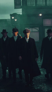 Thomas Shelby and Peaky Blinders Crew Mobile Wallpaper