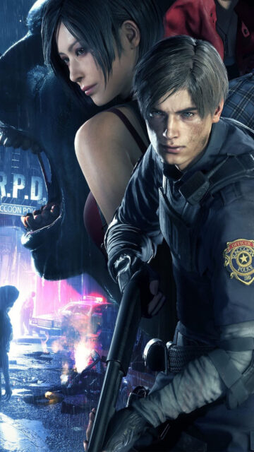 Resident Evil 2 Remake Leon and Ada Mobile Wallpaper