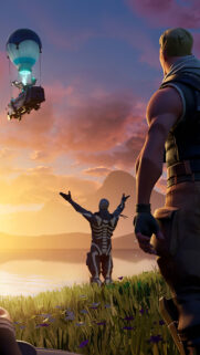 Fortnite Sunset Aesthetic Mobile Wallpaper