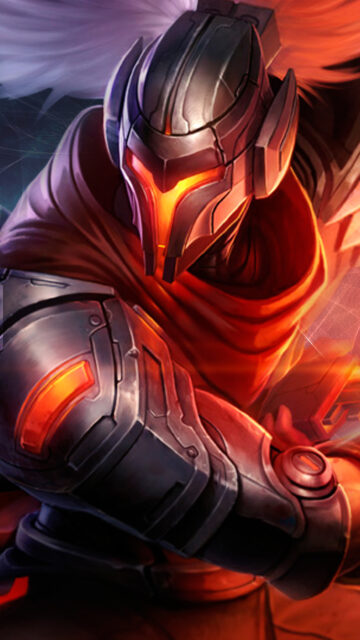 Cybernetic Warrior Digital Art Mobile Wallpaper