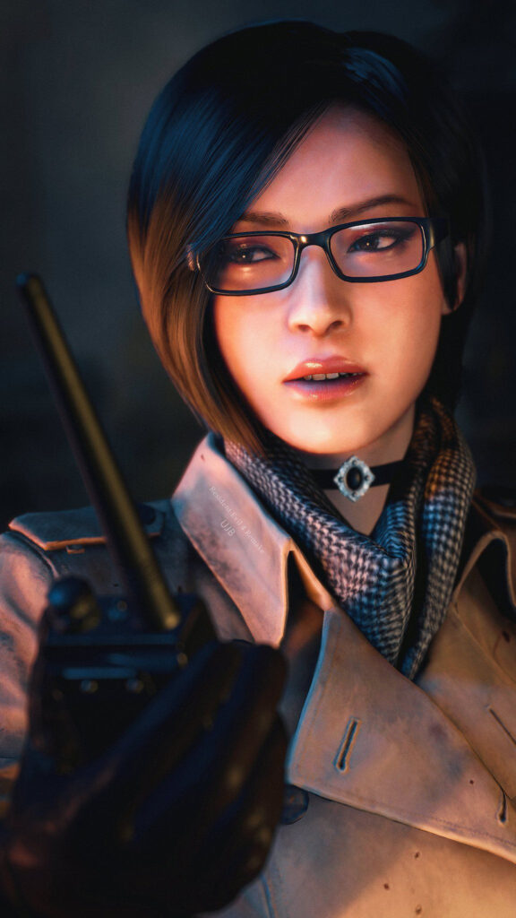 Ada Wong Resident Evil 4 Remake Portrait 4K Wallpaper