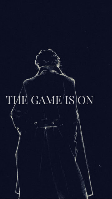 Sherlock Holmes The Game Is On Minimalist Mobile Wallpaper