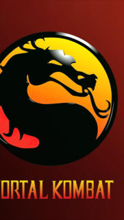 Mortal Kombat Dragon Logo Minimalist Mobile Wallpaper