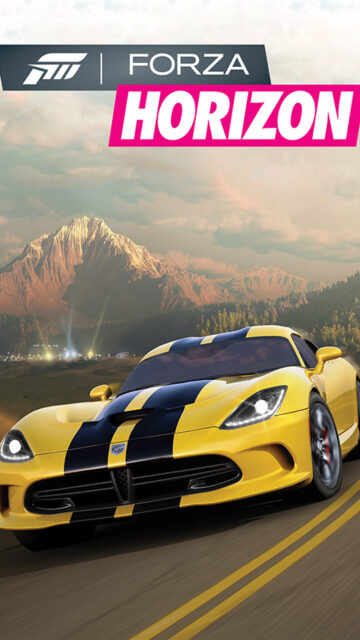 Yellow SRT Viper Forza Horizon Mobile Wallpaper