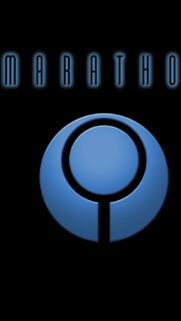 Marathon Blue Logo Mobile Wallpaper