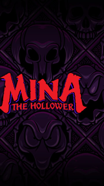 Mina the Hollower Horror Skull Graphic Mobile Wallpaper