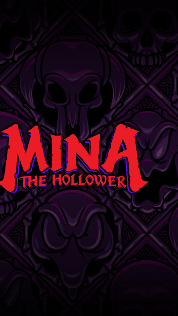 Mina the Hollower Horror Skull Graphic Mobile Wallpaper