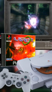 Retro PlayStation Viper Game Setup Mobile Wallpaper