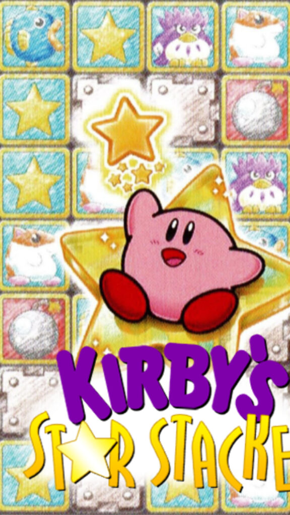 Kirby's Star Stacker Mobile Wallpaper