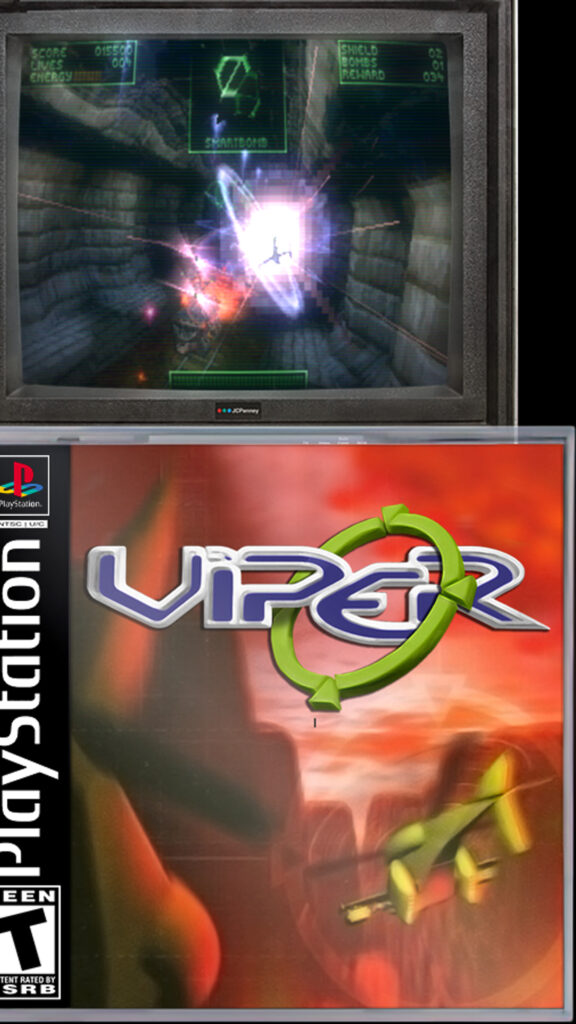 Retro Viper PlayStation Gaming Art Mobile Wallpaper