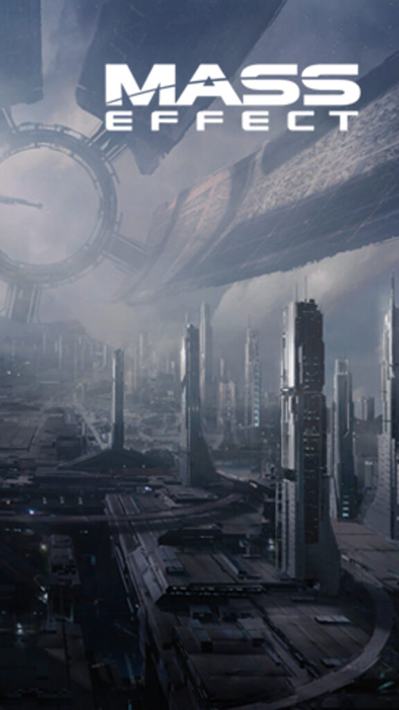 Futuristic Sci-Fi Citadel Architecture Mobile Wallpaper