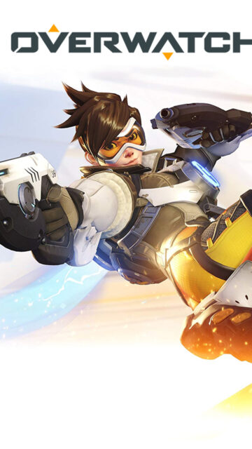 Tracer Overwatch Action Mobile Wallpaper