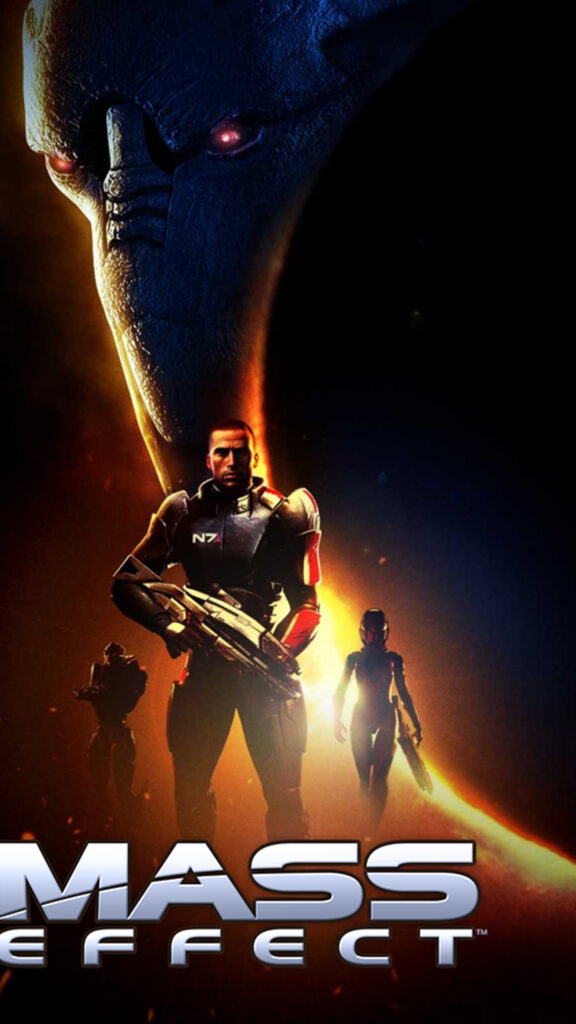 Mass Effect Commander Shepard Mobile Wallpaper