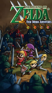 The Legend of Zelda Four Swords Adventures Mobile Wallpaper