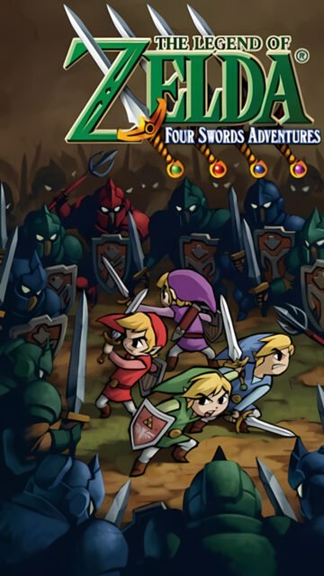 The Legend of Zelda Four Swords Adventures Mobile Wallpaper
