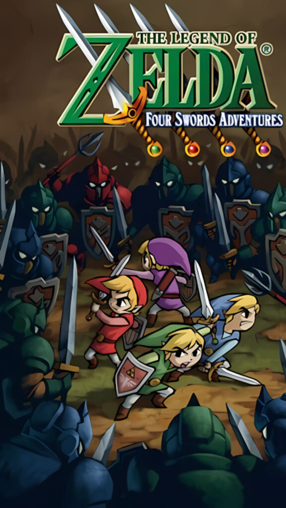 The Legend of Zelda Four Swords Adventures Mobile Wallpaper