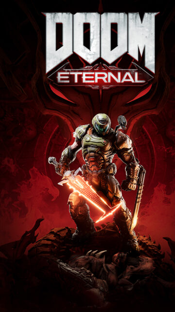 Doom Eternal Praetor Suit Warrior Phone Wallpaper