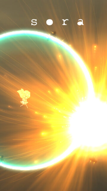 Anime Girl Explosive Space Battle Mobile Wallpaper