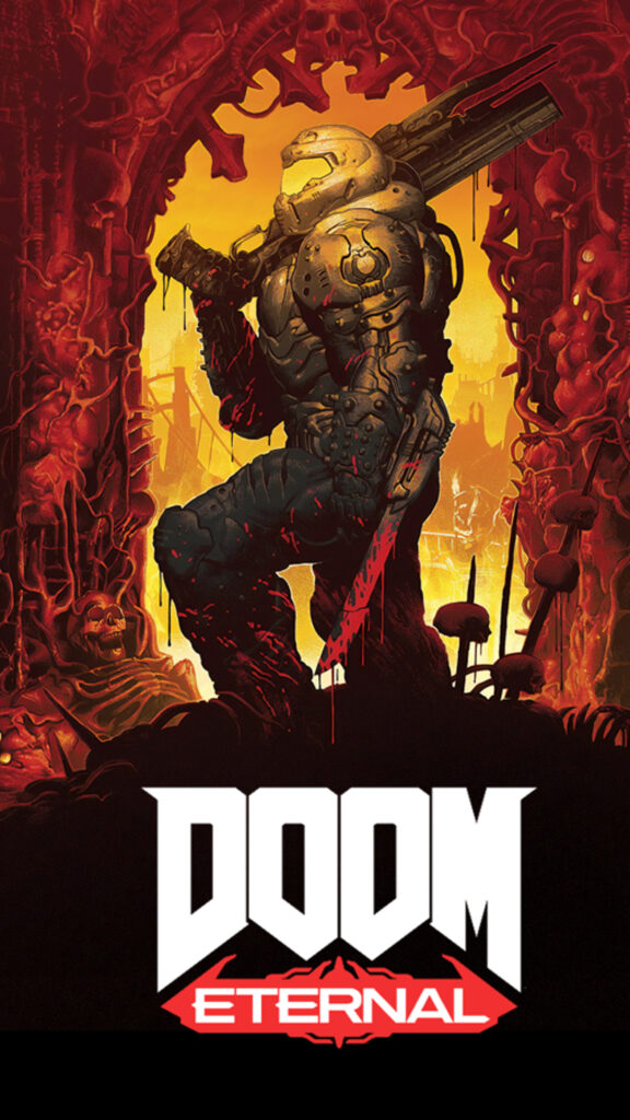 DOOM Eternal Slayer Demon Hunter Mobile Wallpaper