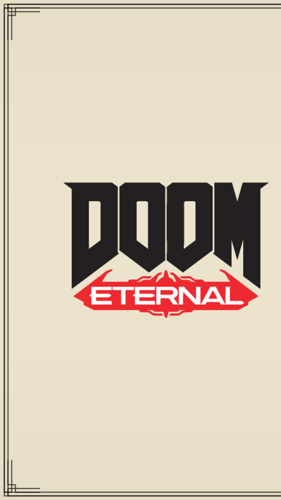 Minimalist DOOM Eternal Mobile Wallpaper