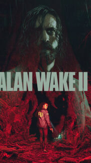 Alan Wake II FBI Agent and Forest Landscape Mobile Wallpaper