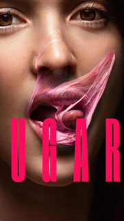 Close-up Pink Bubblegum Lips Artistic Phone Wallpaper