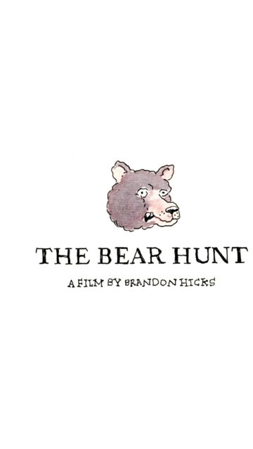 The Bear Hunt Minimalist Mobile Wallpaper