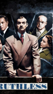 Vintage Noir Film Poster Ruthless 4K Mobile Wallpaper
