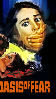 Oasis of Fear Retro Thriller Poster Mobile Wallpaper