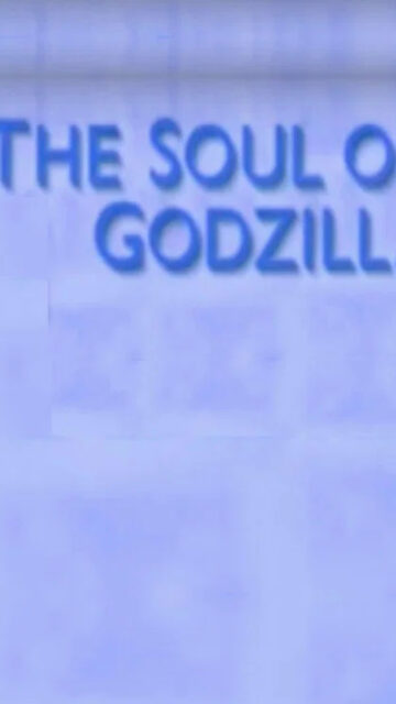 The Soul of Godzill Text Design Minimalist Mobile Wallpaper