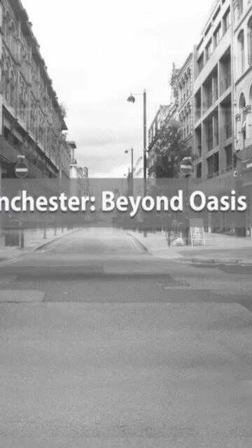 Manchester Street View Black and White Mobile Wallpaper