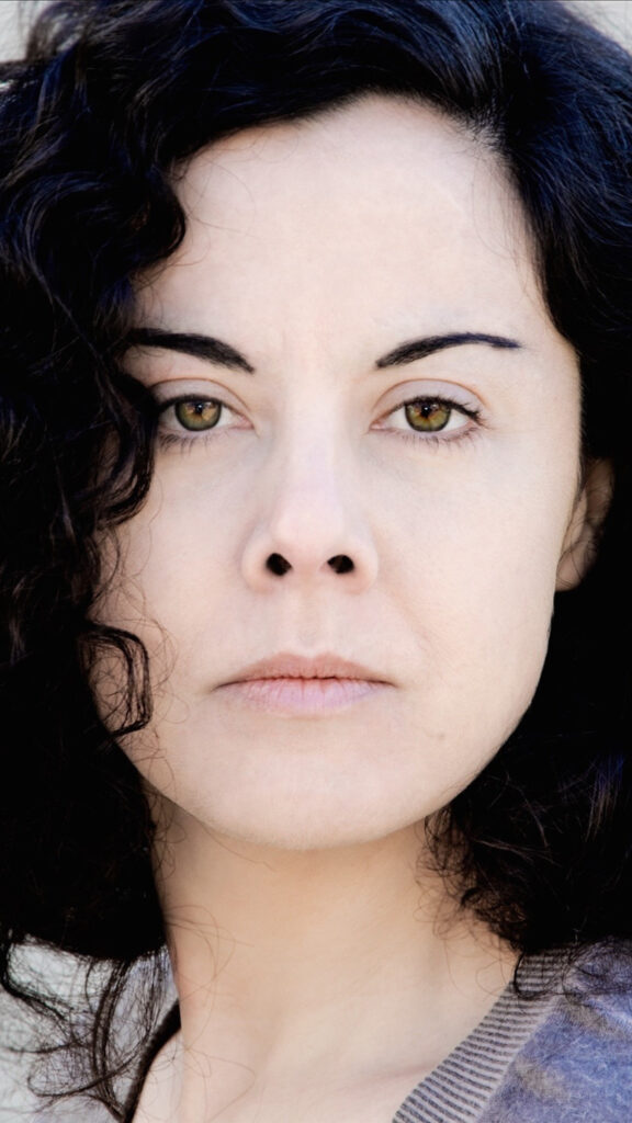 Portrait of a Woman with Hazel Eyes Mobile Wallpaper