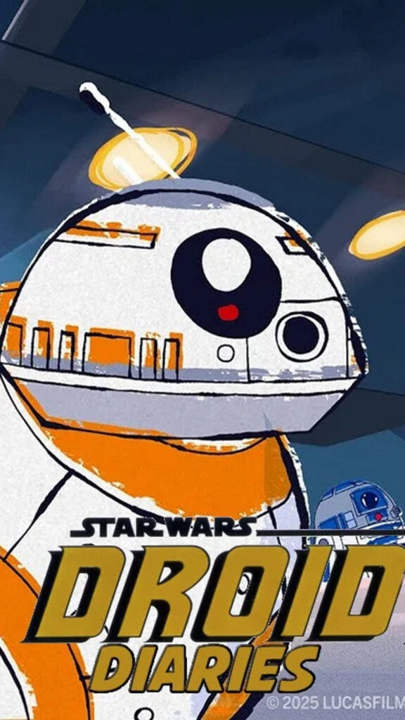 Star Wars BB-8 and R2-D2 Droid Diaries Mobile Wallpaper