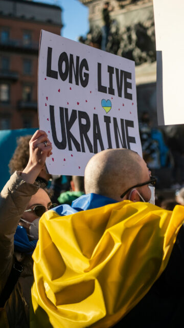 Long Live Ukraine Manifestation Vision Board Aesthetic Wallpaper