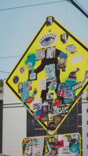 Eclectic Street Art Vision Board Aesthetic Spiritual Manifestation Wallpaper
