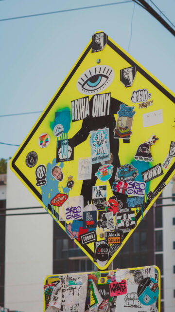 Eclectic Street Art Vision Board Aesthetic Spiritual Manifestation Wallpaper
