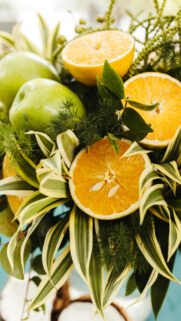 Abundance Manifestation and Citrus Prosperity Vision Board Wallpaper